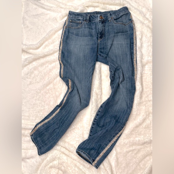 Sparkle side stripe Chicos ankle jeans size 0.5 (size women’s 6) - Picture 4 of 14